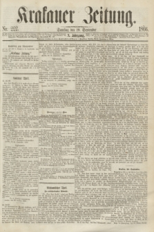 Krakauer Zeitung.Jg.10, Nr. 222 (29 September 1866) + dod.