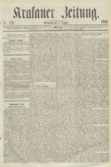 Krakauer Zeitung.Jg.10, Nr. 225 (3 October 1866)