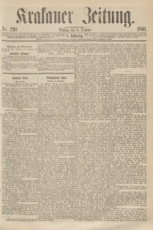 Krakauer Zeitung.Jg.10, Nr. 230 (9 October 1866)