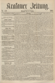 Krakauer Zeitung.Jg.10, Nr. 231 (10 October 1866)