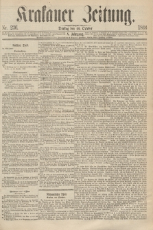 Krakauer Zeitung.Jg.10, Nr. 236 (16 October 1866)