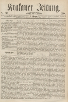 Krakauer Zeitung.Jg.10, Nr. 246 (27 October 1866)