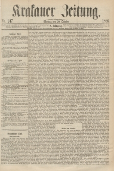 Krakauer Zeitung.Jg.10, Nr. 247 (29 October 1866)