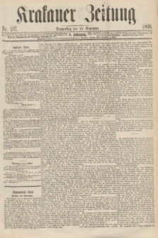 Krakauer Zeitung.Jg.10, Nr. 261 (15 November 1866)
