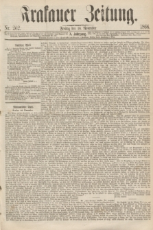 Krakauer Zeitung.Jg.10, Nr. 262 (16 November 1866)