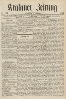 Krakauer Zeitung.Jg.10, Nr. 264 (19 November 1866)