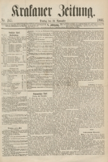 Krakauer Zeitung.Jg.10, Nr. 265 (20 November 1866)