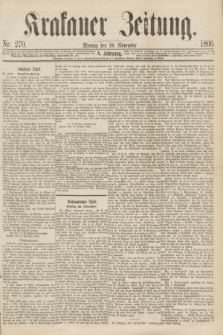 Krakauer Zeitung.Jg.10, Nr. 270 (26 November 1866)