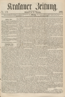 Krakauer Zeitung.Jg.10, Nr. 272 (28 November 1866)