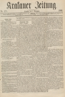 Krakauer Zeitung.Jg.10, Nr. 275 (1 December 1866)