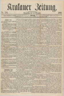 Krakauer Zeitung.Jg.10, Nr. 284 (13 December 1866)