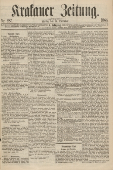 Krakauer Zeitung.Jg.10, Nr. 285 (14 December 1866)