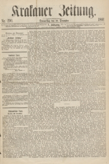 Krakauer Zeitung.Jg.10, Nr. 290 (20 December 1866)
