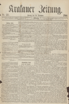 Krakauer Zeitung.Jg.10, Nr. 295 (28 December 1866)