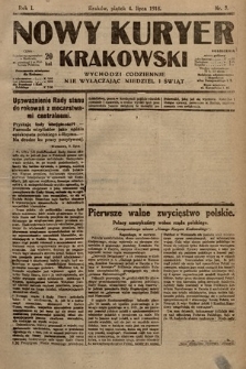 Nowy Kuryer Krakowski. 1918, nr 3