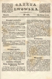 Gazeta Lwowska. 1843, nr 19