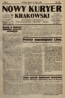 Nowy Kuryer Krakowski. 1918, nr 10