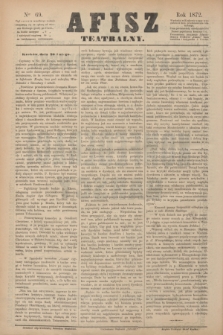 Afisz Teatralny.[R.1], nr 69 (20 lutego 1872) + dod.