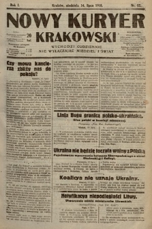 Nowy Kuryer Krakowski. 1918, nr 12
