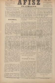 Afisz Teatralny.[R.1], nr 102 (23 kwietnia 1872) + dod.