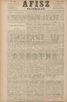 Afisz Teatralny.[R.1], nr 103 (25 kwietnia 1872) + dod.