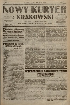 Nowy Kuryer Krakowski. 1918, nr 17