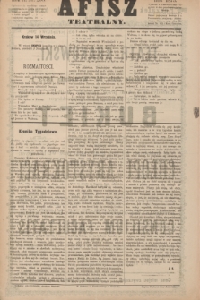 Afisz Teatralny.R.2, nr 208 (14 września 1873) + dod.