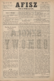 Afisz Teatralny.R.2, nr 210 (18 września 1873) + dod.