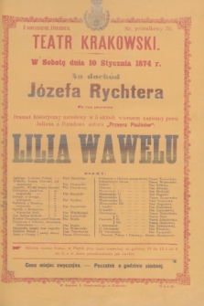 Teatr Krakowski.R.3, nr 59 (10 stycznia 1874)