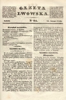 Gazeta Lwowska. 1843, nr 24