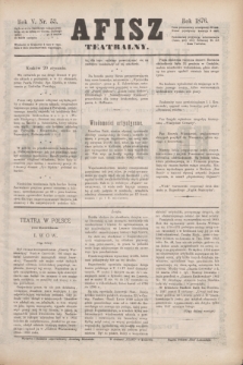 Afisz Teatralny.R.5, nr 53 (20 stycznia 1876) + dod.