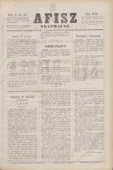 Afisz Teatralny.R.5, nr 54 (20 stycznia 1876) + dod.