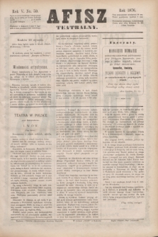 Afisz Teatralny.R.5, nr 59 (29 stycznia 1876) + dod.