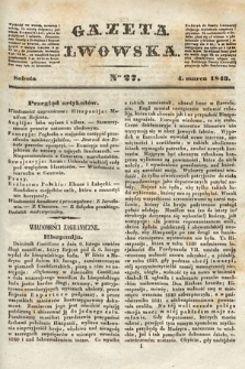 Gazeta Lwowska. 1843, nr 27