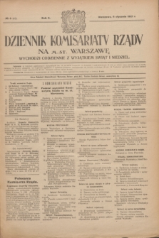 Dziennik Komisarjatu Rządu na M. St. Warszawę.R.2, № 5 (8 stycznia 1921) = № 42