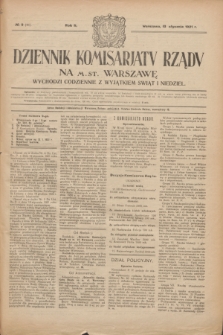 Dziennik Komisarjatu Rządu na M. St. Warszawę.R.2, № 9 (13 stycznia 1921) = № 46