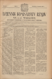 Dziennik Komisarjatu Rządu na M. St. Warszawę.R.2, № 18 (24 stycznia 1921) = № 55