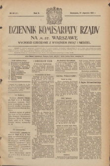 Dziennik Komisarjatu Rządu na M. St. Warszawę.R.2, № 24 (31 stycznia 1921) = № 61