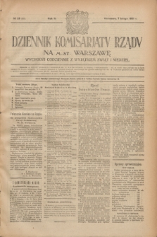 Dziennik Komisarjatu Rządu na M. St. Warszawę.R.2, № 29 (7 lutego 1921) = № 66