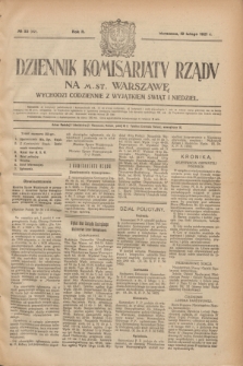 Dziennik Komisarjatu Rządu na M. St. Warszawę.R.2, № 32 (10 lutego 1921) = № 69