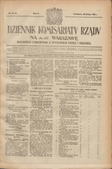 Dziennik Komisarjatu Rządu na M. St. Warszawę.R.2, № 43 (23 lutego 1921) = № 80