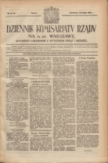 Dziennik Komisarjatu Rządu na M. St. Warszawę.R.2, № 46 (26 lutego 1921) = № 83