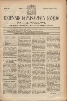 Dziennik Komisarjatu Rządu na M. St. Warszawę.R.2, nr 49 (2 marca 1921) = nr