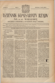 Dziennik Komisarjatu Rządu na M. St. Warszawę.R.2, nr 52 (5 marca 1921) = nr