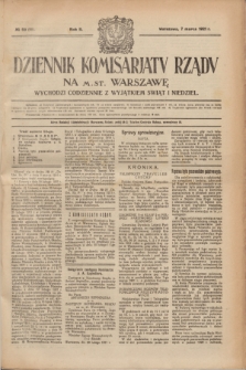 Dziennik Komisarjatu Rządu na M. St. Warszawę.R.2, nr 53 (7 marca 1921) = nr