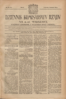 Dziennik Komisarjatu Rządu na M. St. Warszawę.R.2, № 173 (4 sierpnia 1921) = № 300