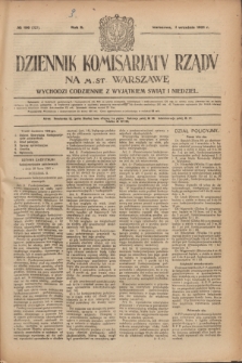 Dziennik Komisarjatu Rządu na M. St. Warszawę.R.2, № 196 (1 września 1921) = № 323