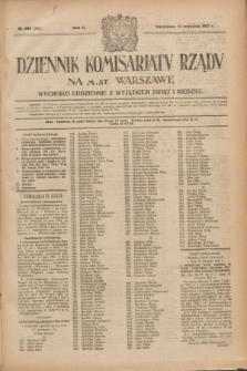 Dziennik Komisarjatu Rządu na M. St. Warszawę.R.2, № 205 (13 września 1921) = № 332