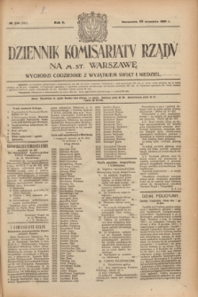 Dziennik Komisarjatu Rządu na M. St. Warszawę.R.2, № 214 (23 września 1921) = № 341