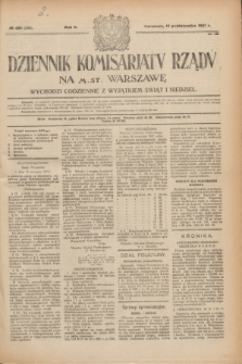 Dziennik Komisarjatu Rządu na M. St. Warszawę.R.2, № 231 (13 października 1921) = № 358
